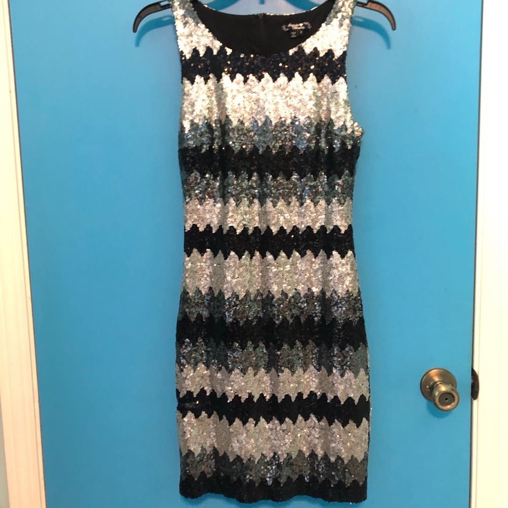Sequin Hearts Bodycon Formal Cocktail Dress